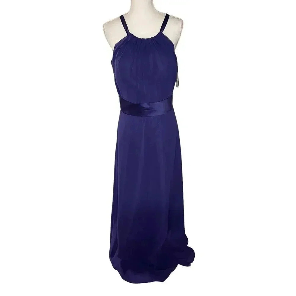 Pretty Maids Women’s Size 12 Blue Amethyst Bridesmaid Special Occasion Dress NWT